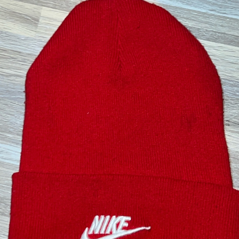 Nike Red Beanie